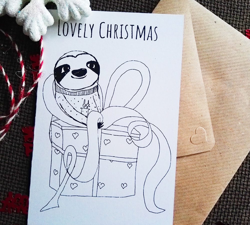 Lovely Christmas Karte mit Umschlag